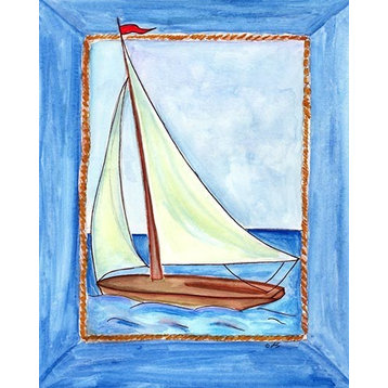 Sailing, Ready To Hang Canvas Kid's Wall Decor, 16 X 20