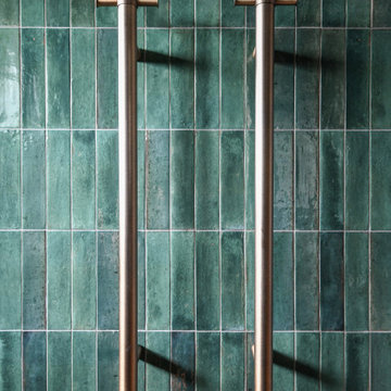 // MOODY AND CURVASCIOUS: FORESTVILLE ENSUITE AND MAIN BATHROOM