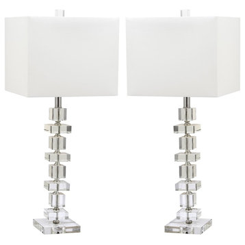 Safavieh Deco Crystal Table Lamps, 28.5" High, Set of 2