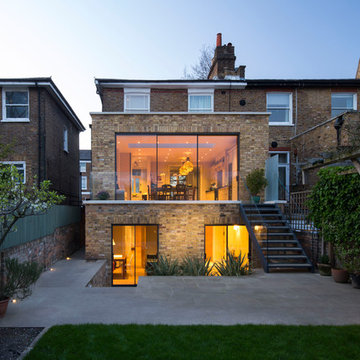 Two storey contemporary extension in a conservation area, Hammersmith