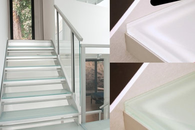 Inspiration for a contemporary staircase remodel