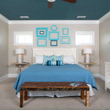 Blue ceiling