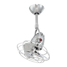 Diane Oscillating Directional Ceiling Fan, Polished Chrome