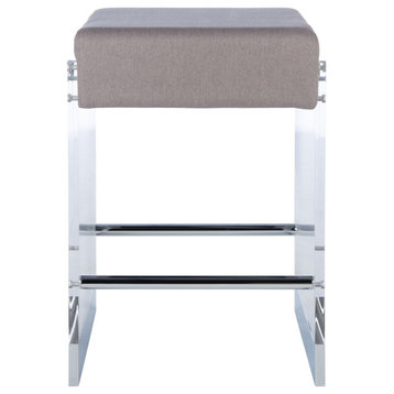 Safavieh Couture Piper Acrylic Counter Stool Grey