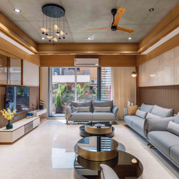 Cantilevered Cube House at Sarkhej