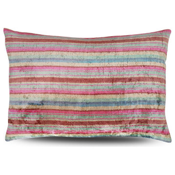 Canvello Earthtone Stripe Pillow for Couch, 16"x24"