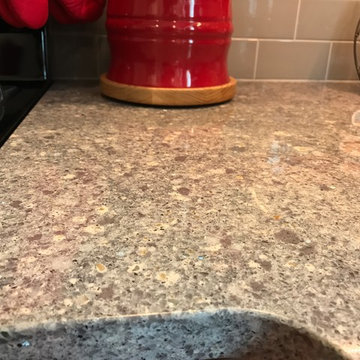 Moline, IL Remodel-Koch Prairie Painted White Kitchen-Red Accents