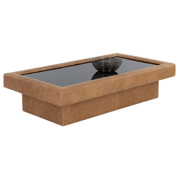 Nellis Coffee Table - Camel Leather