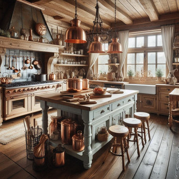 casa di campagna antica sul lago