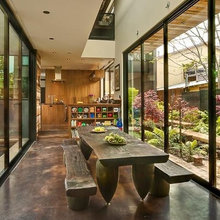 dining room in narrow isthmus of house!