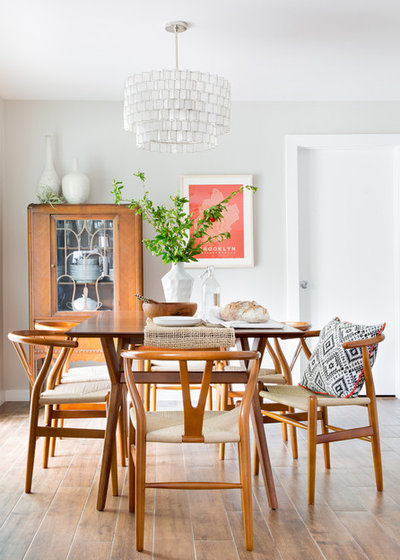 Midcentury Dining Room by Manhattan Home Design
