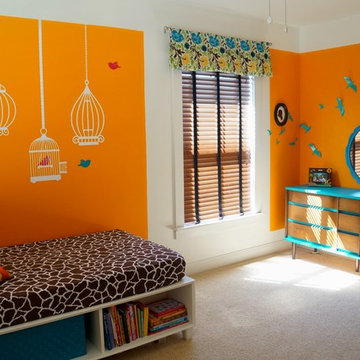 Color blocked kids room