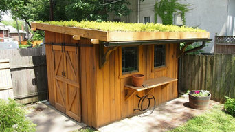 Green roof garden shed