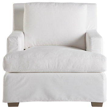 Miranda Kerr by Universal Furniture Malibu Fabric Slipcover Chair, White