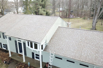 Example of an exterior home design in Other