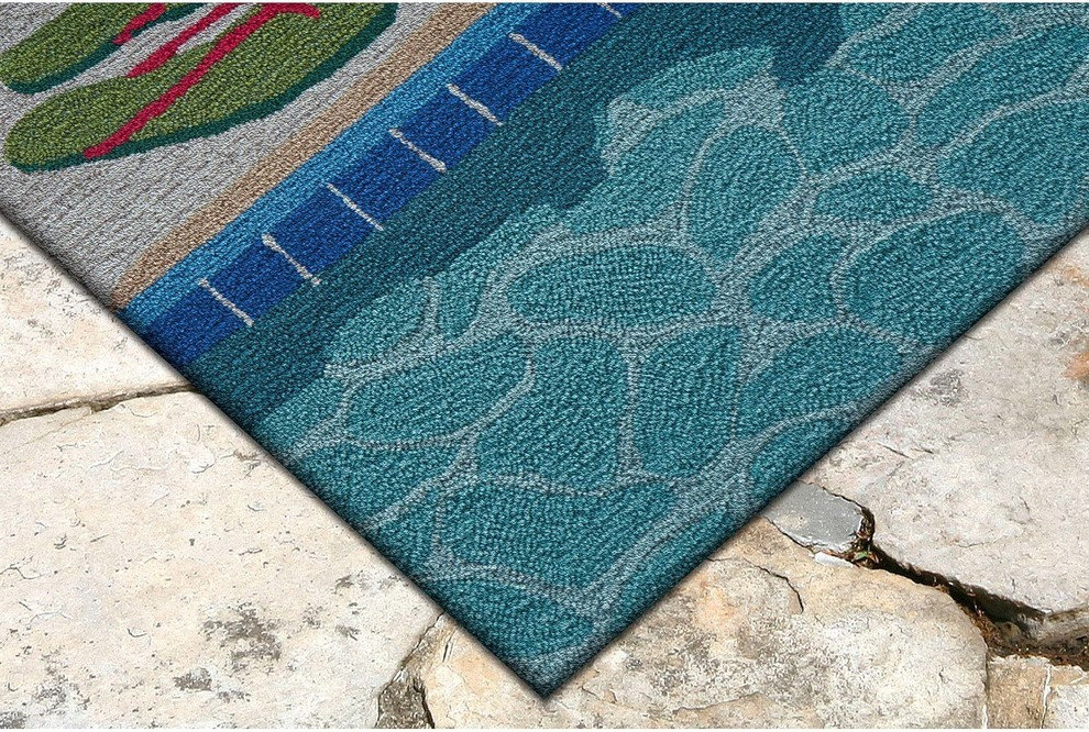Frontporch Poolside Indoor/Outdoor Rug, 2'6x4' - Beach Style - Doormats ...