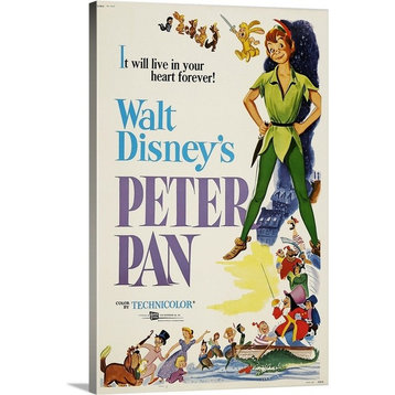 "Peter Pan (1953)" Wrapped Canvas Art Print, 20"x30"x1.5"