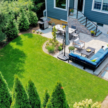 From Basic Backyard to Elevated Outdoor Living Escape | HoHoKus, NJ
