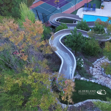 100' foot long family owned waterslide. Alamo, CA