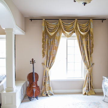 Valance curtains with swags and tails by celuce.com