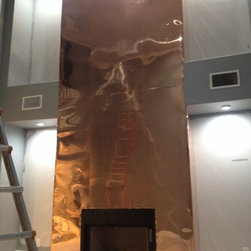 Copper Fireplace Wrap - Artwork