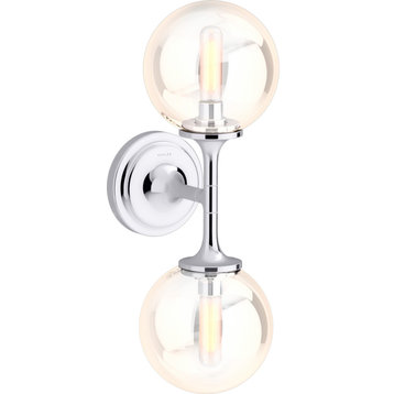 Kohler Lighting 31762-SC02 Bellera 2 Light 18" Tall Bathroom - Polished Chrome