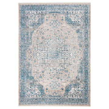Safavieh Victoria Vic910F Vintage Distressed Rug, Blue and Gray, 12'0"x16'0"