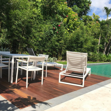 Custom Deck. Natural IPE Wood. Coral Gables