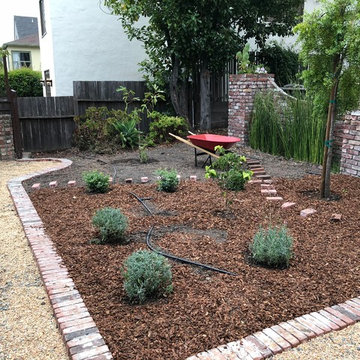 Phase 1: convert backyard into French/English/Japanese inspired garden