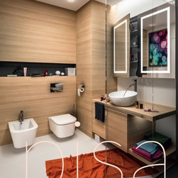Pisa Line LED Lighted Mirror - Bathroom Mirrors