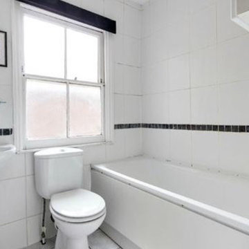 The bathroom before its redesign