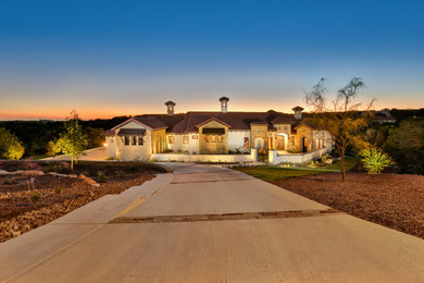 Inspiration for a southwestern exterior home remodel in Austin