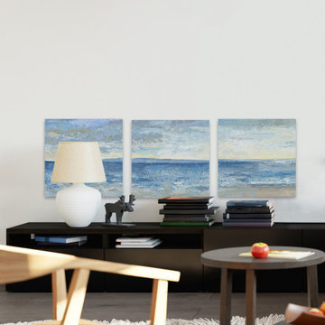 Beach Escape II Triptych