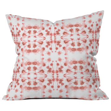 Jacqueline Maldonado Mirror Dye Desert Rose Throw Pillow, 16"x16"