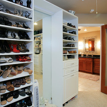 Master bathroom , closet and exercise room