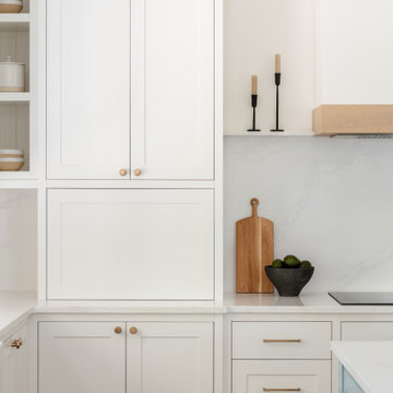 Modern Heritage Kitchen Detail with Integrated Appliance Garage - Victoria BC