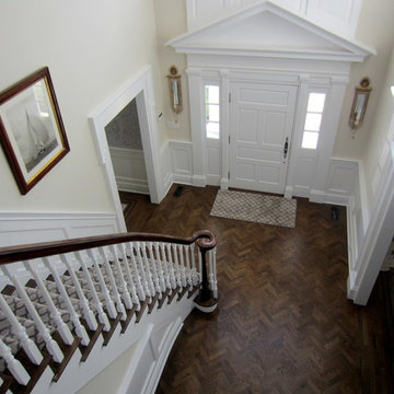 LAUREL HOLLOW RESTORATION: CUSTOM JACOBEAN/GREY BLEND AND BONA TRAFFIC HD SATIN
