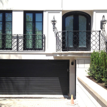 Hillmount residence wrought iron exterior guard