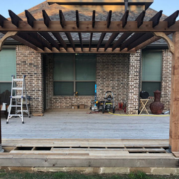 Backyard Deck Pergola Kit - 15x16 Attached Big Kahuna Cedar Pergola