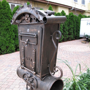 Mailbox and Iron Tables