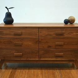 Walnut Zen style chest of drawers - Dressers