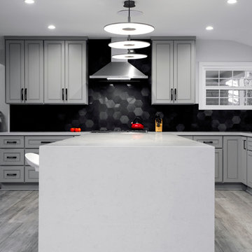 Modern grand kitchen in Woodland Hills CA