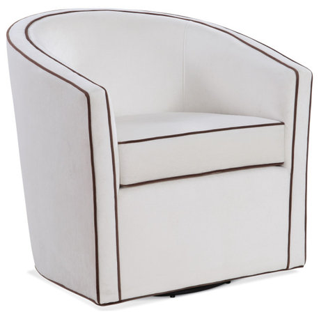 Keely Swivel Chair, Cream