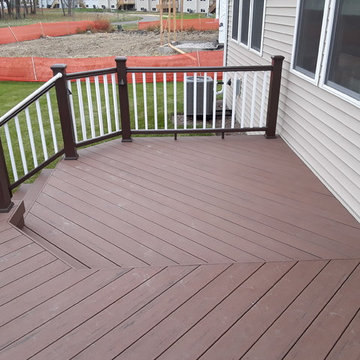 Multi Level Timber Tech Low Maintenance Deck Design in Naperville, IL