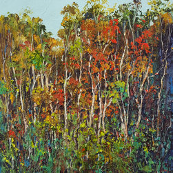 Tall Timber Tangle by Helen Miles - Paintings