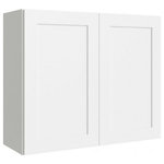 Luxodfurniture.com - Classic White 36x30 Wall Cabinet - 2 door wall cabinet comes with 2 shelves.