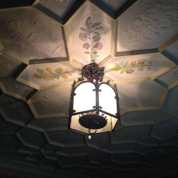 East Lansing coffered plaster ceiling painting