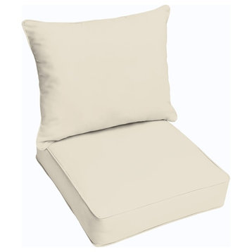 23"x25"x5" Deep Seating Pillow and Cushion Set, Corded