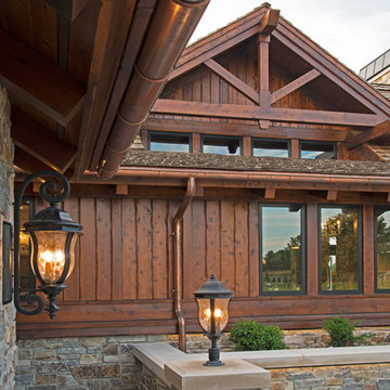 Contemporary Prairie Lodge with a View