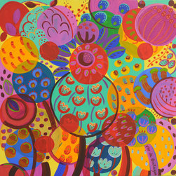 Seeds, 20 x 20 x 3 in deep, sold - Paintings